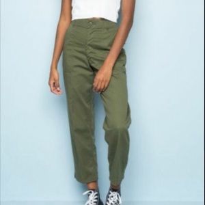 Brandy Melville John Galt Khaki Green Pants Size 29